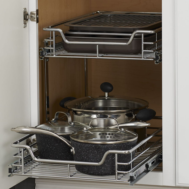 Rebrilliant Dual Slide 2 Tier Under Sink Pull Out Drawer & Reviews